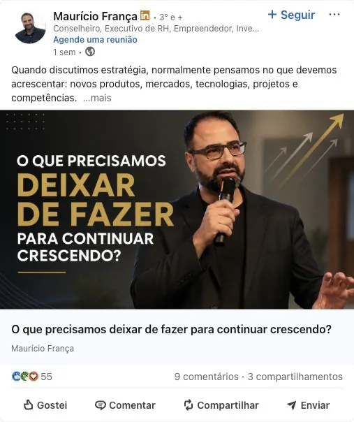 O que abandonar para continuar crescendo
